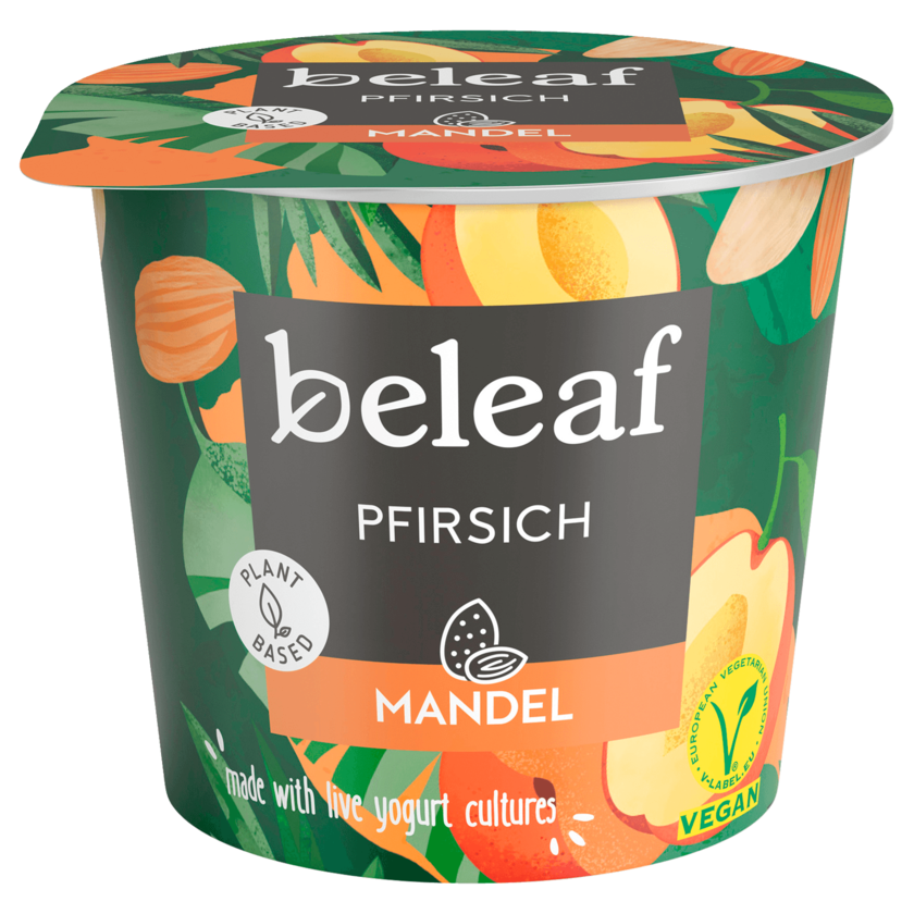 Beleaf Pfirsich Mandel Joghurt-Alternative vegan 120g